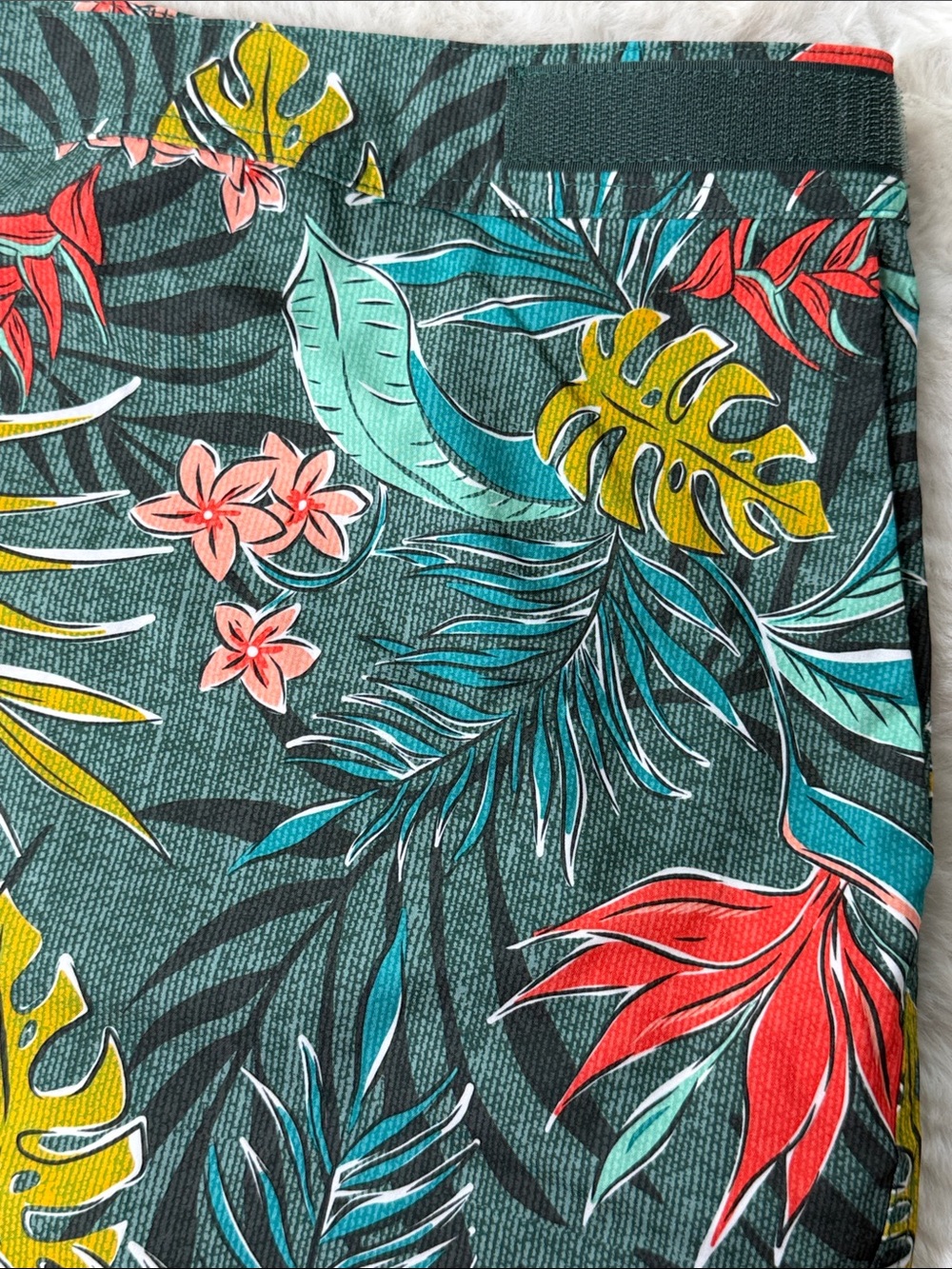 RipSkirt Hawaii Wrap Skirt L 14/16 Vintage Bali Jungle Print Length 2 Pockets - Picture 6 of 17